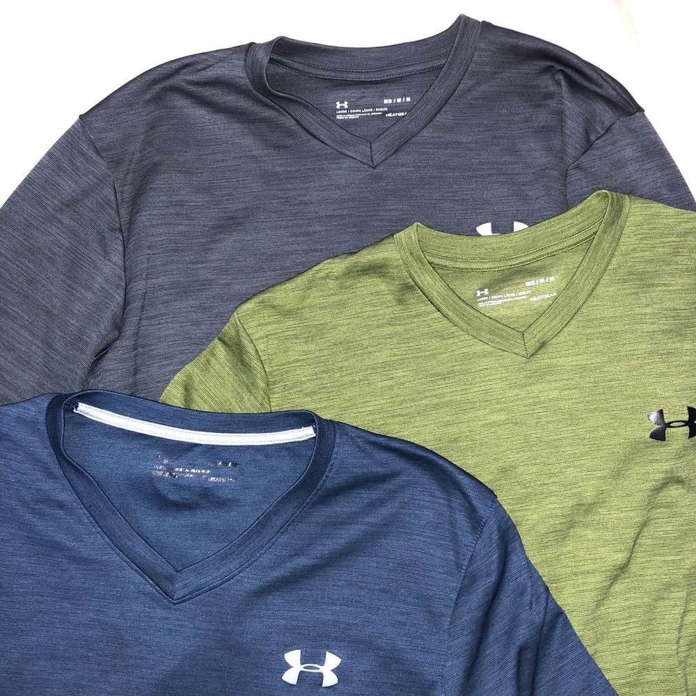 Bundle of 3 Under Armour Heatgear Loose Workout T-Shirts- FREE SHIPPING